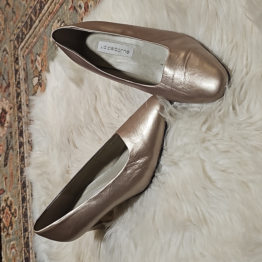 Liz Claiborne Vintage Leather Heels Size 8